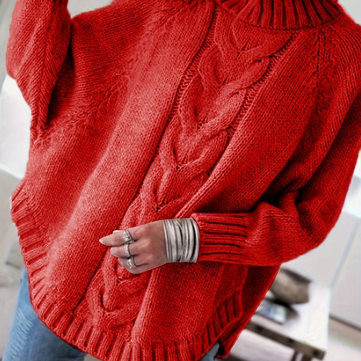 Gwendolyn | Cable-Knit High-Neck Sweater