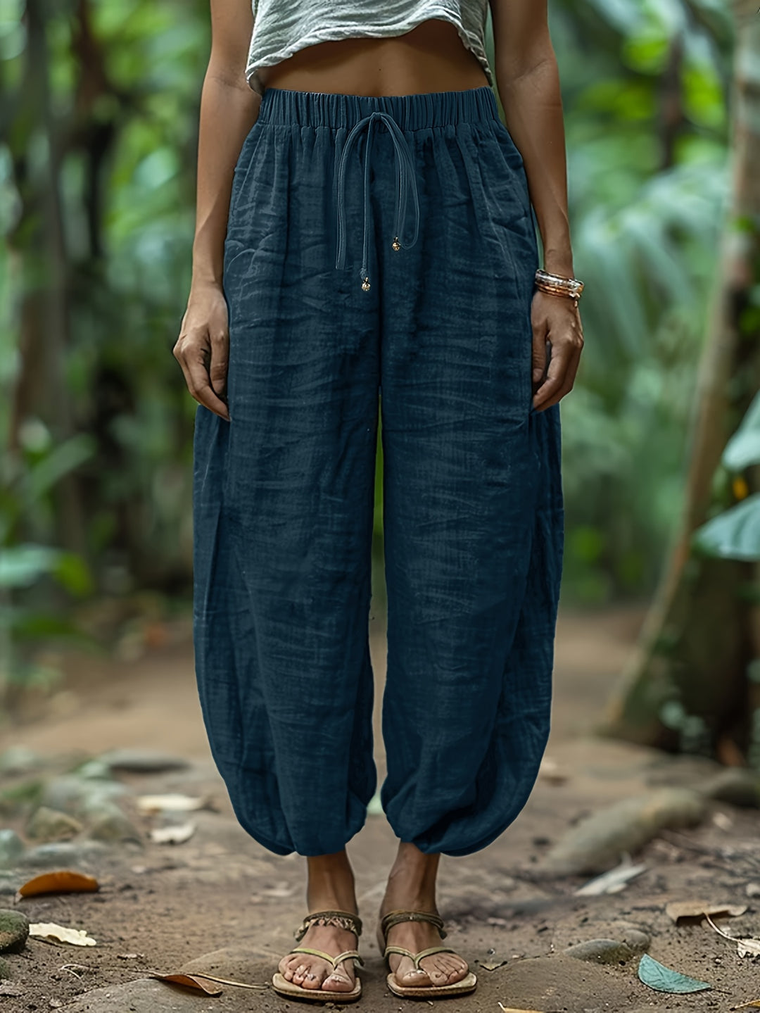 Marjorie | Relaxed Drawstring Lantern Pants