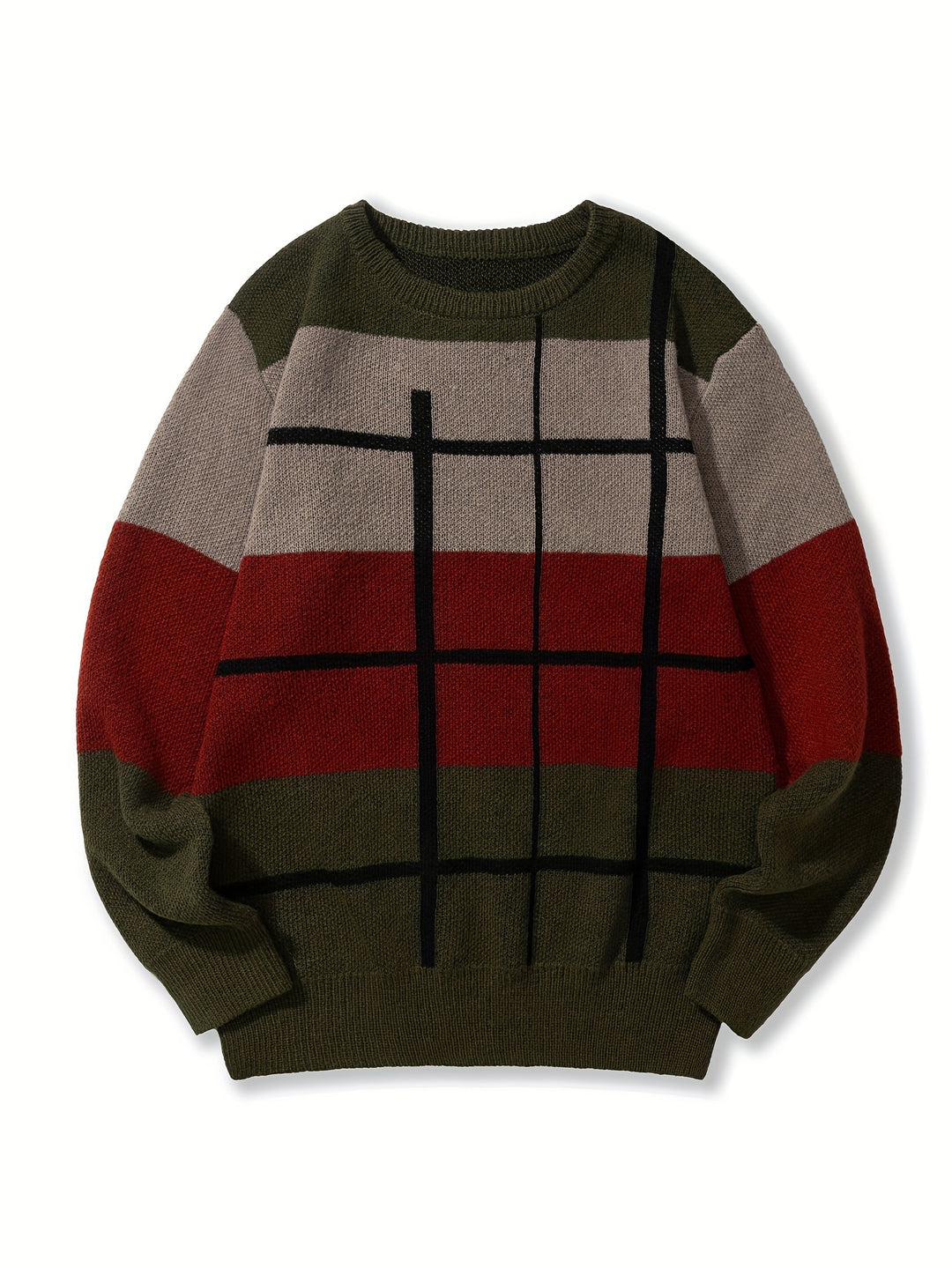 Percy | Color Block Knit Sweater