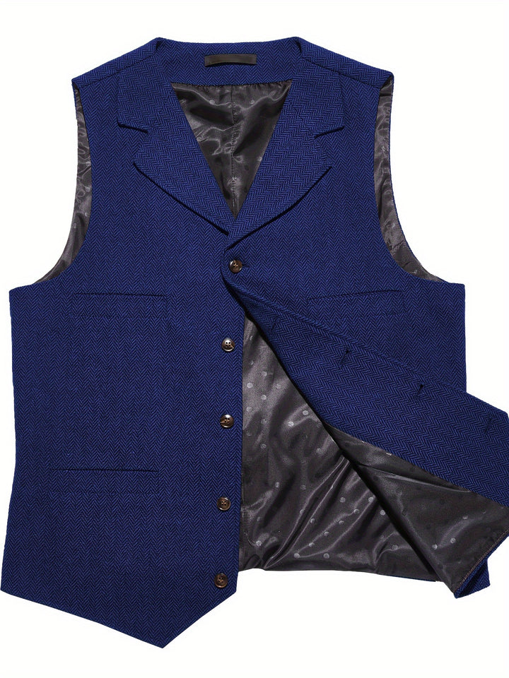 Byron | Refined Herringbone Waistcoat