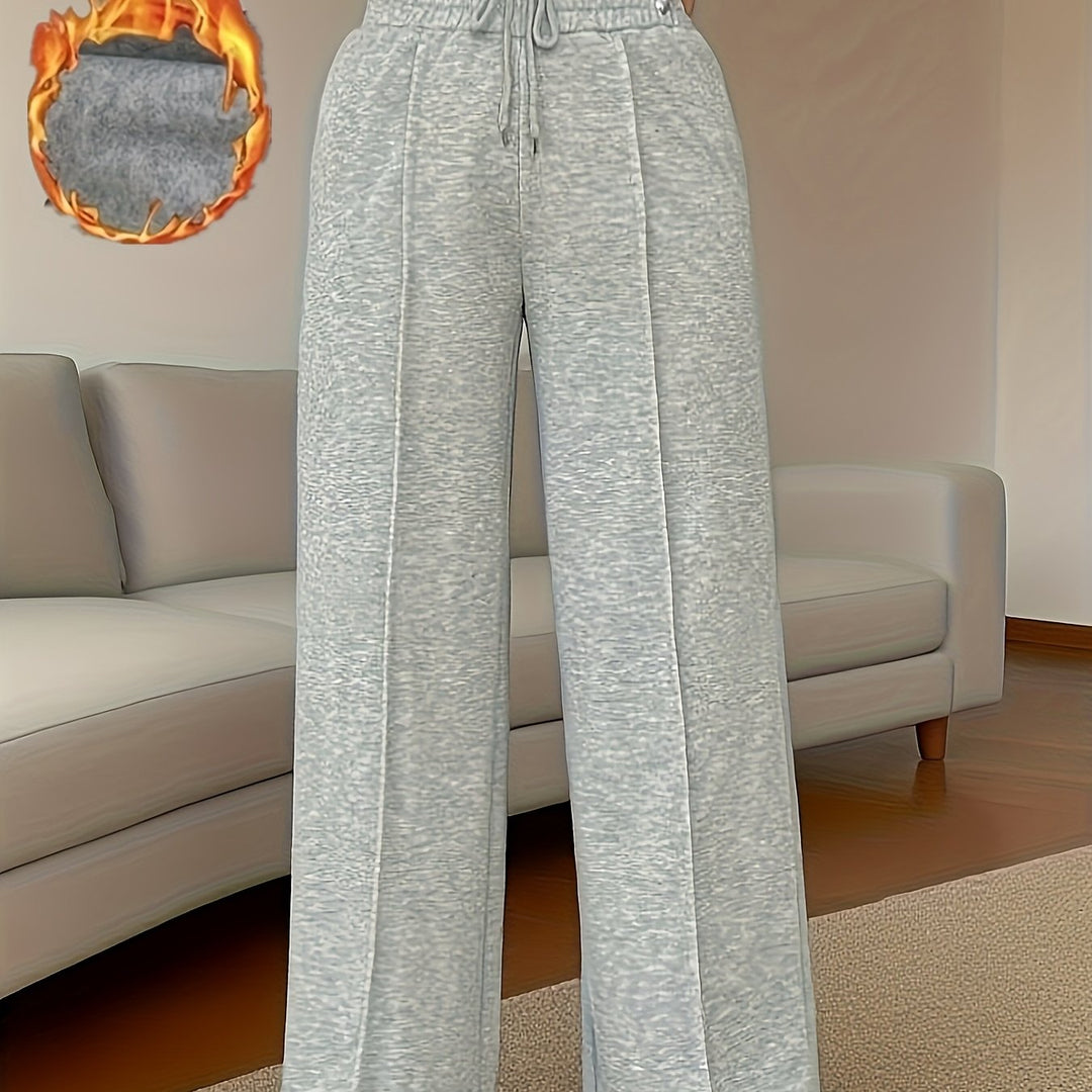 Rebecca | Cozy High-Waisted Wide-Leg Pants