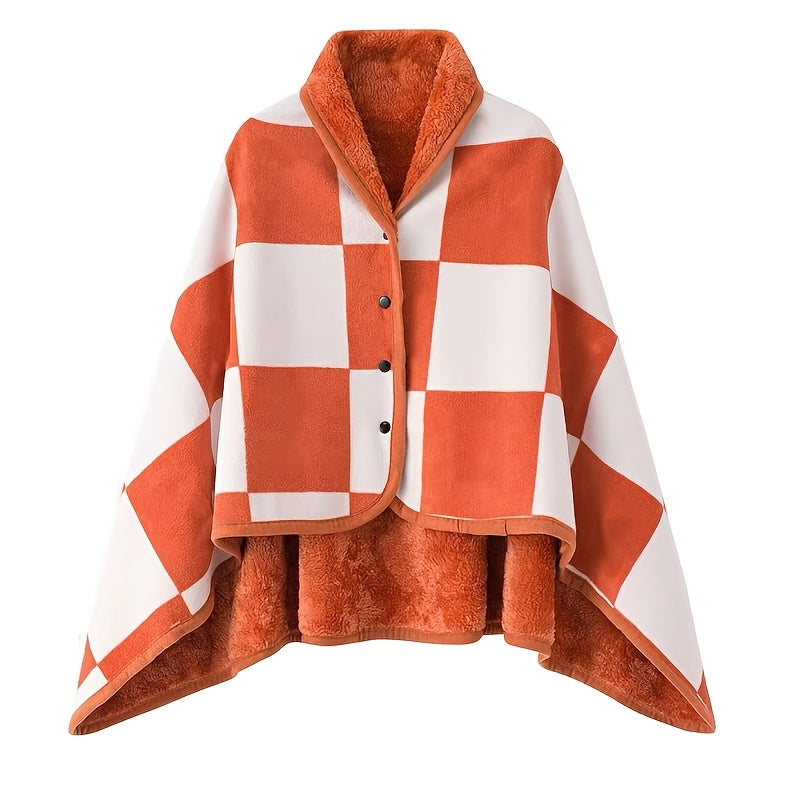 Linnea | Buttoned Wrap Shawl