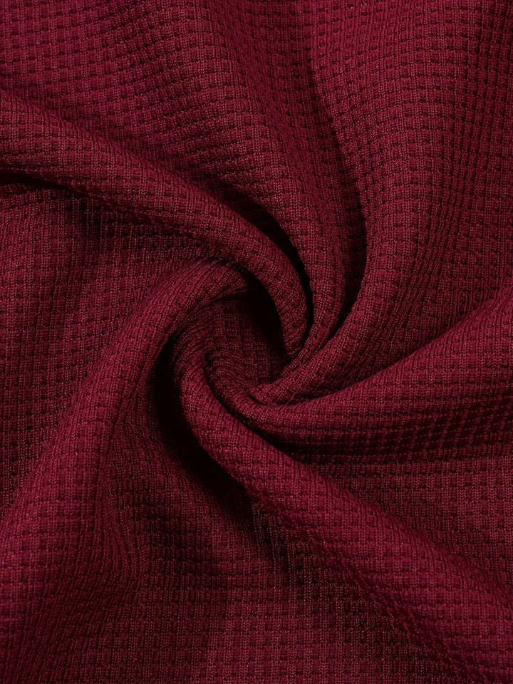 Jonathan | Textured Long Sleeve Henley Shirt