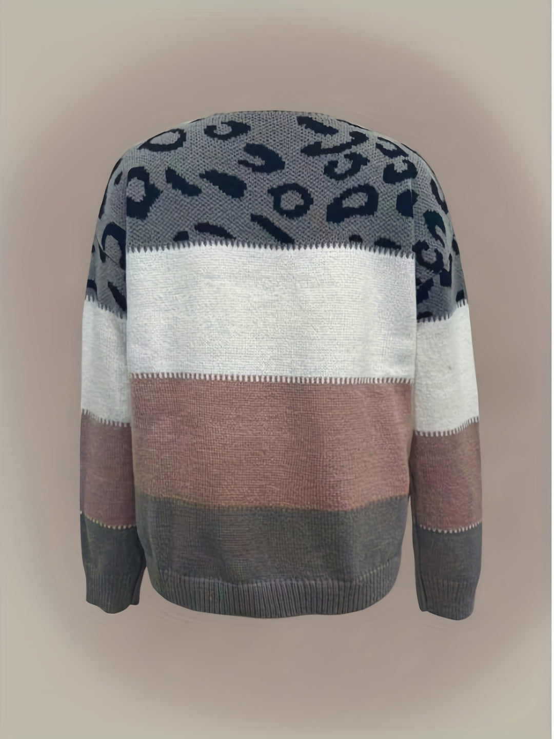 Tamsin | Patterned Colour-Block Sweater
