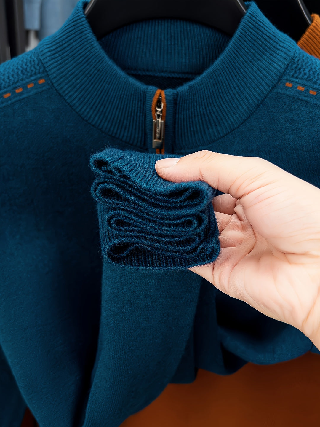 Nathan | Half-Zip Mock Neck Sweater