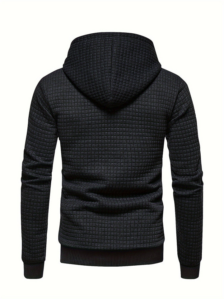 Garrison | Textured Hooded Pullover Hoodie