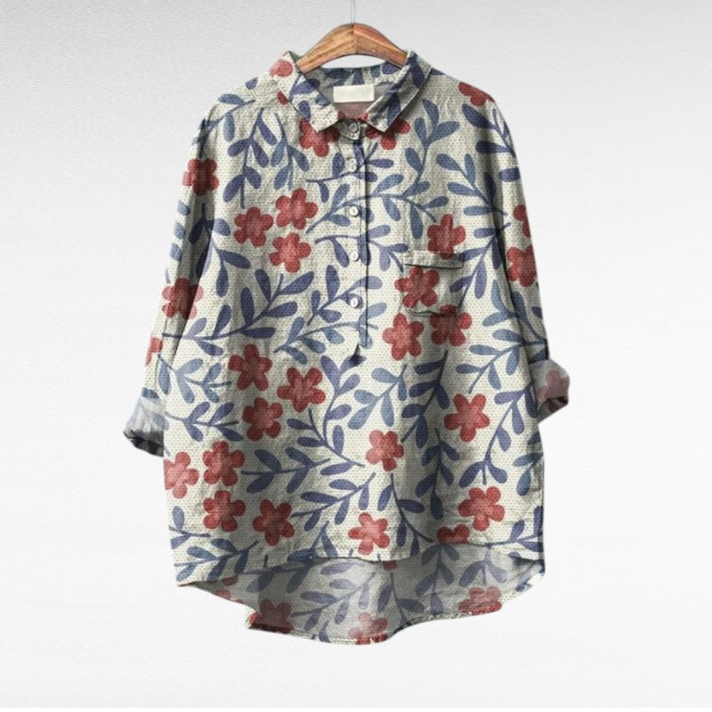 Leslie | Stylish Multicolor Floral Blouse