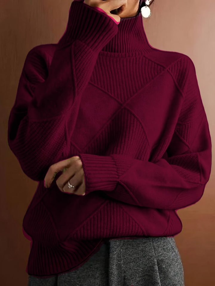 Maeve | Textured Turtleneck Sweater