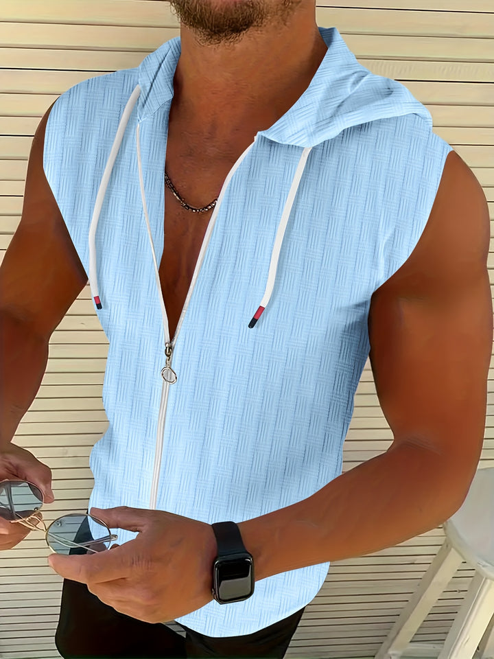 Rhett | Hooded Zip Tank Top