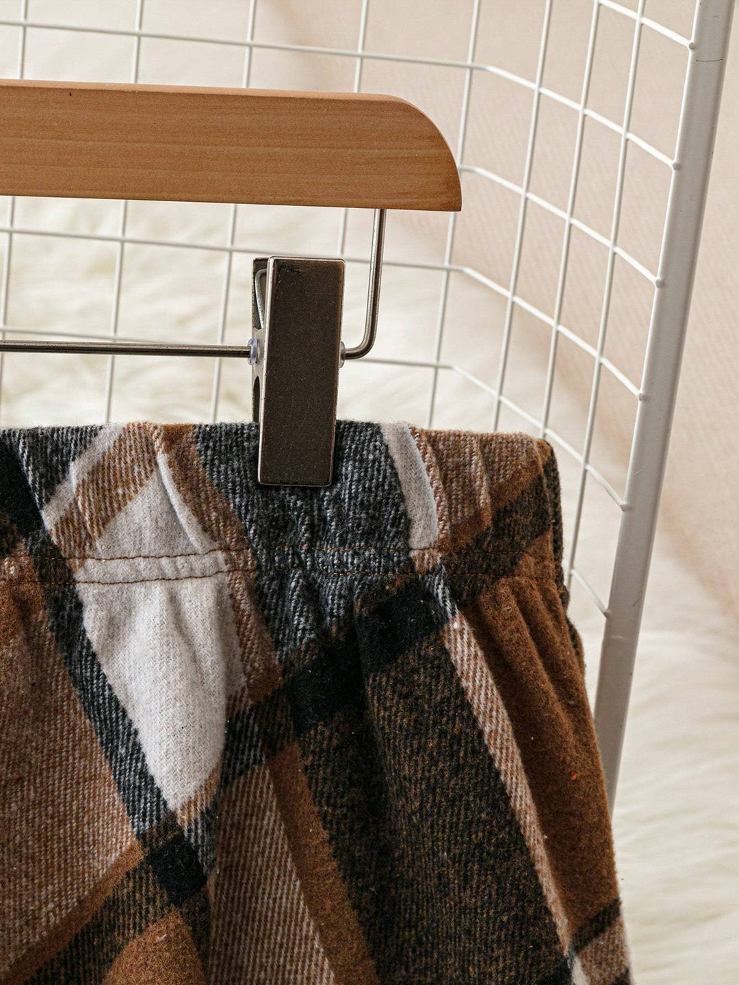 Lorena | Flared A-Line Plaid Skirt
