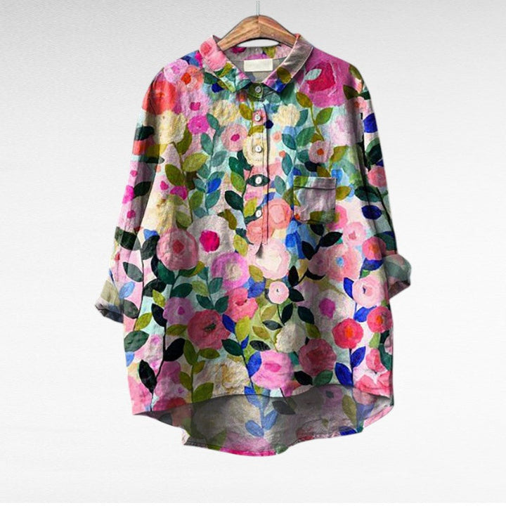 Leslie | Stylish Multicolor Floral Blouse