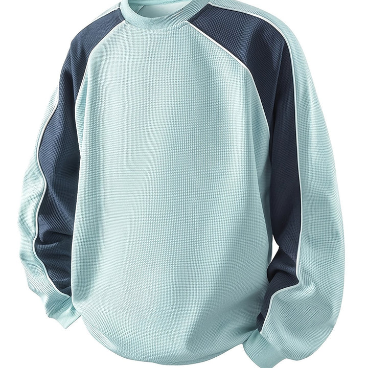 Sheldon | Color-Block Round Neck Sweatshirt