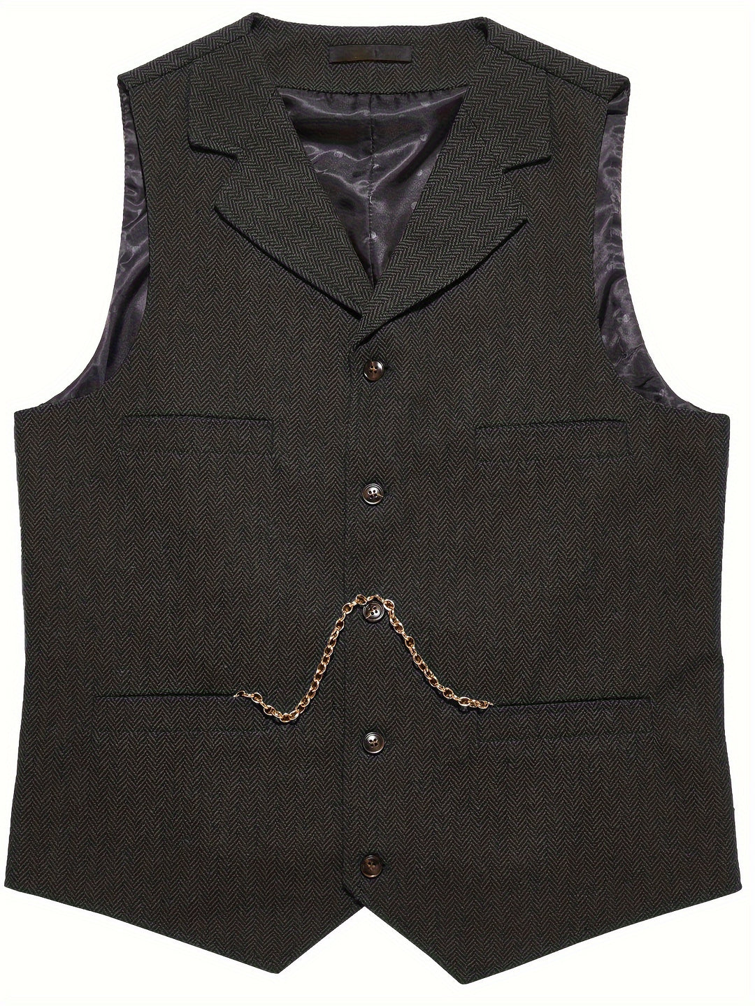 Byron | Refined Herringbone Waistcoat