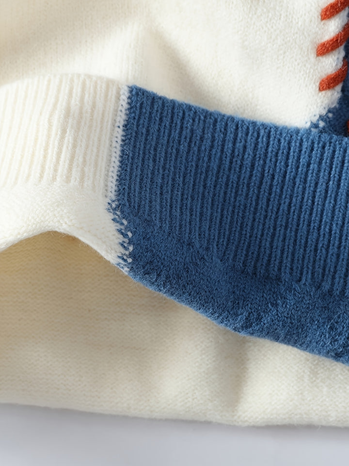 Tristan | Color-Block Knit Sweater