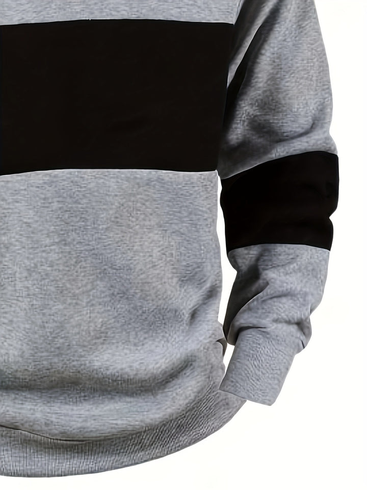 Grayson | Colour-Block Long Sleeve Polo Shirt
