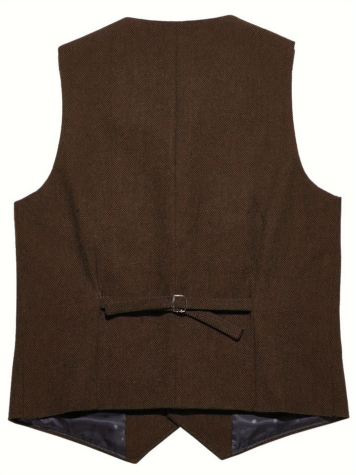 Byron | Refined Herringbone Waistcoat