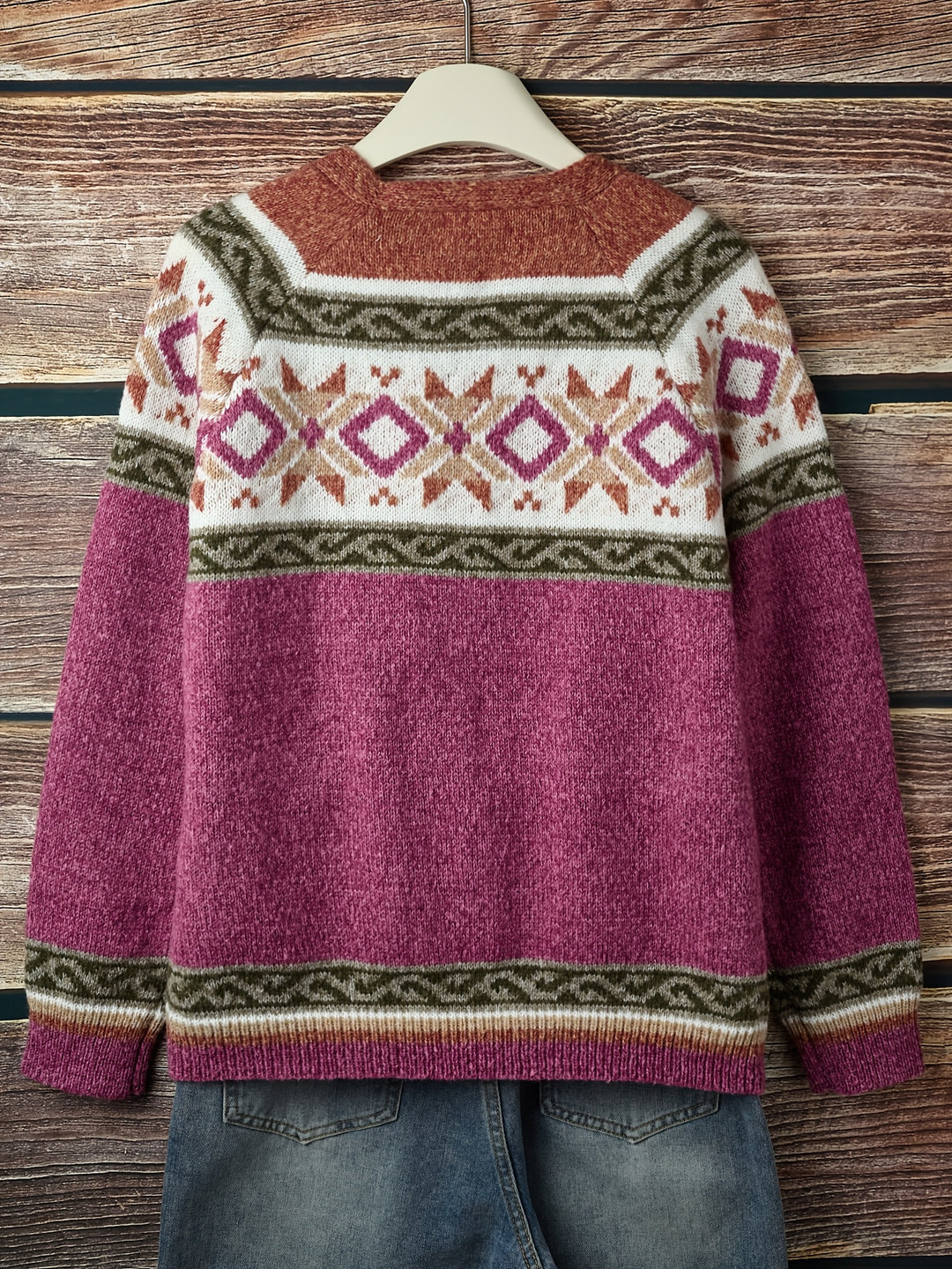 Harlow | Patterned Button-Front Cardigan