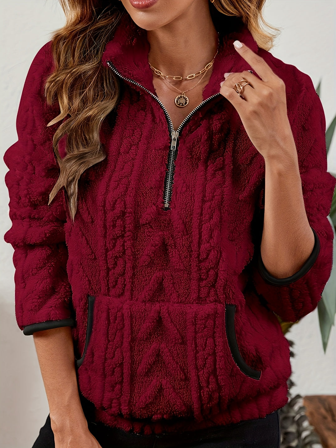 Delilah | Cozy Half-Zip Pullover