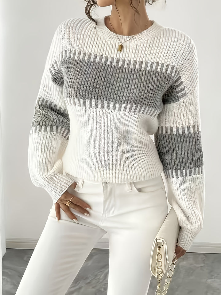 Adelaide | Colour-Block Striped Sweater