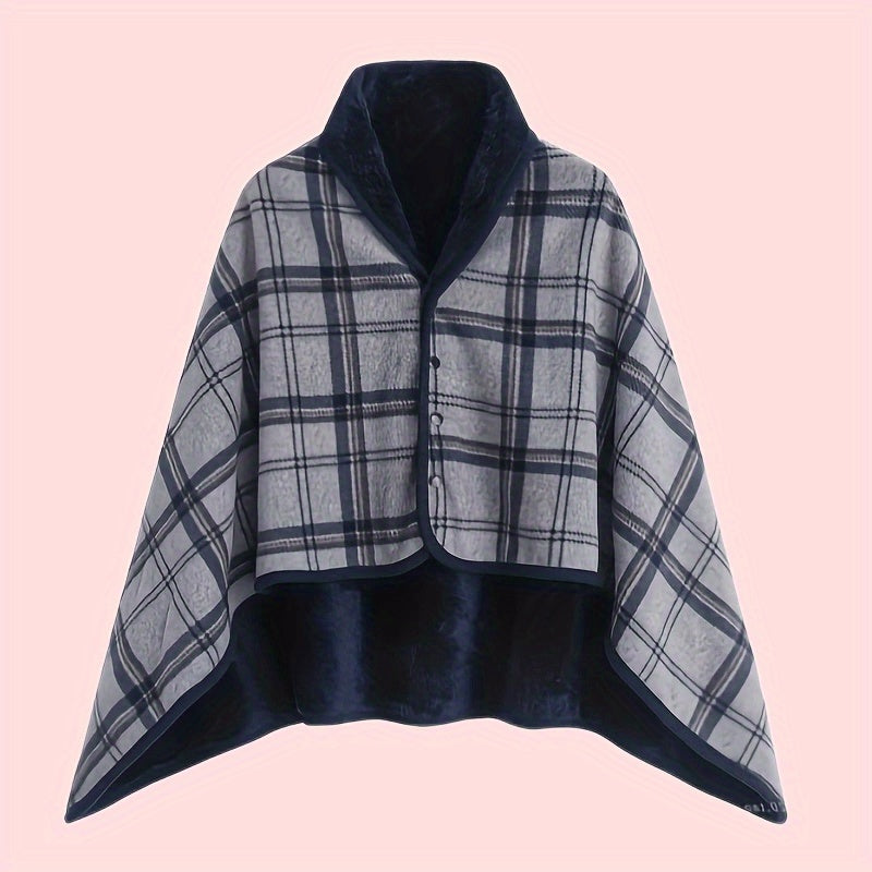 Linnea | Buttoned Wrap Shawl