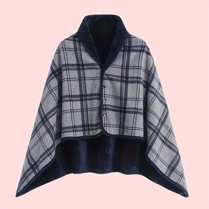 Linnea | Buttoned Wrap Shawl