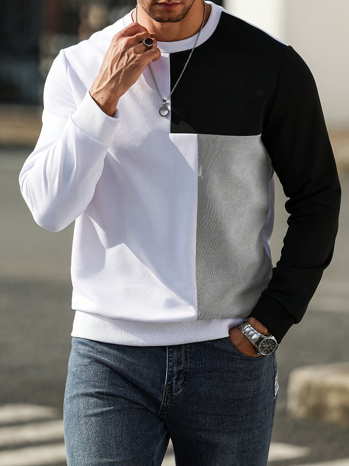 Ronald | Modern Colour-Block Sweatshirt