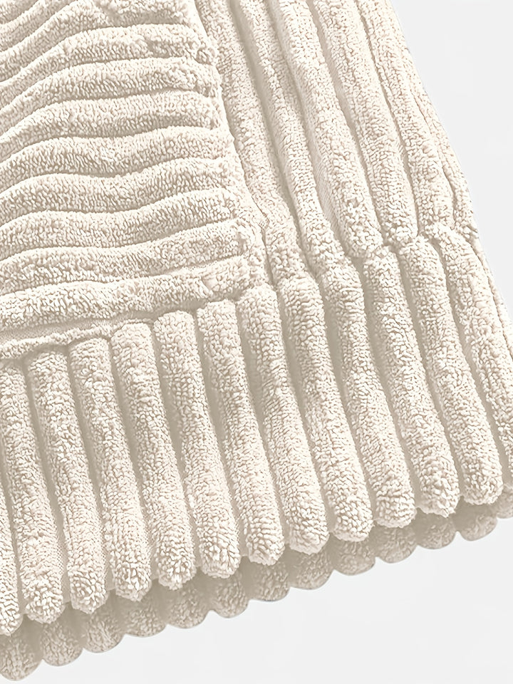 Sebastian | Ribbed Pullover Hoodie