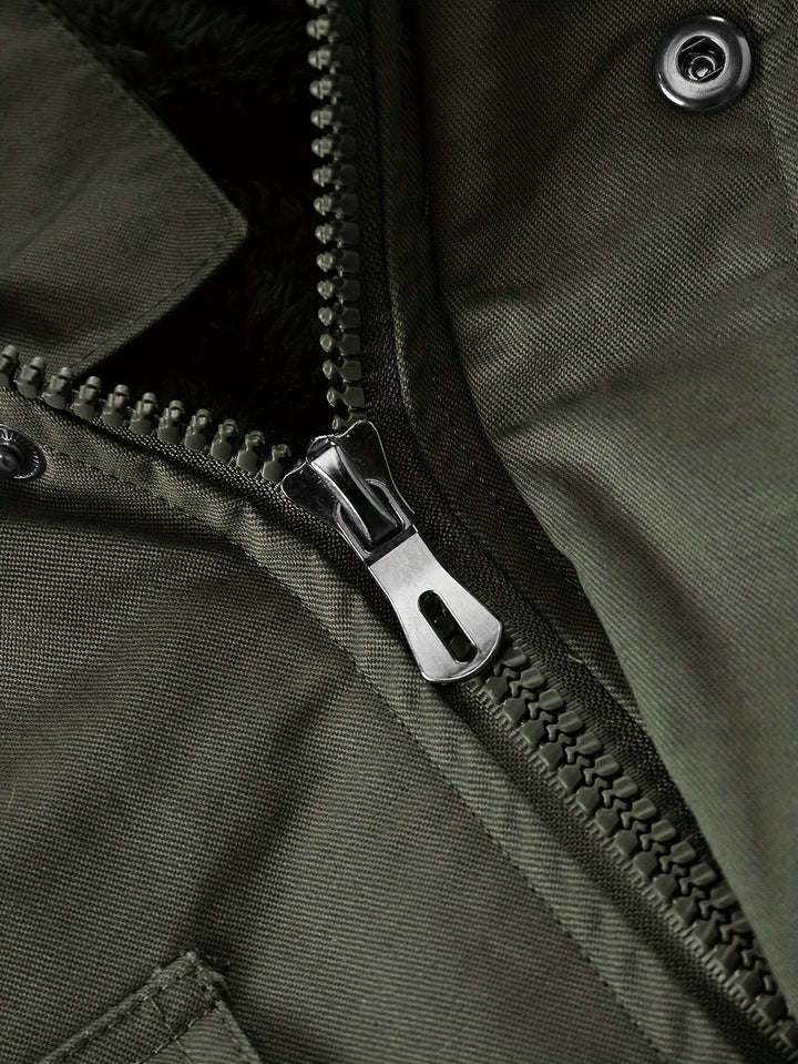 Hudson | Rugged Mid-Length Hooded Jacket