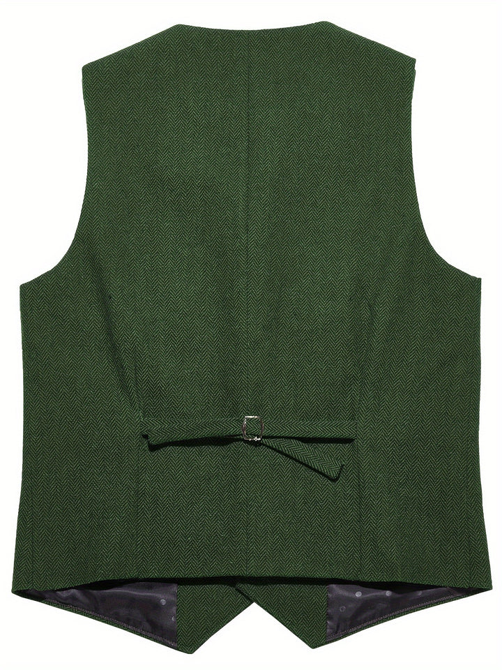 Byron | Refined Herringbone Waistcoat