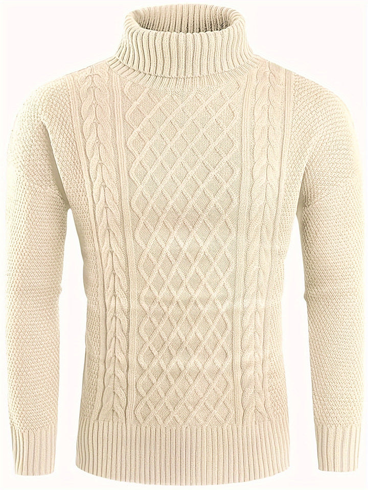 Ambrose | Classic Cable-Knit Turtleneck Sweater