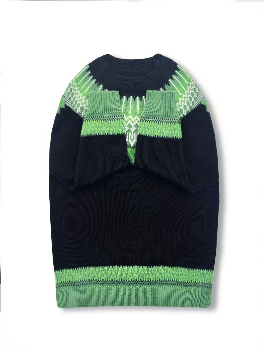 Brenna | Chunky Jacquard Round Neck Sweater