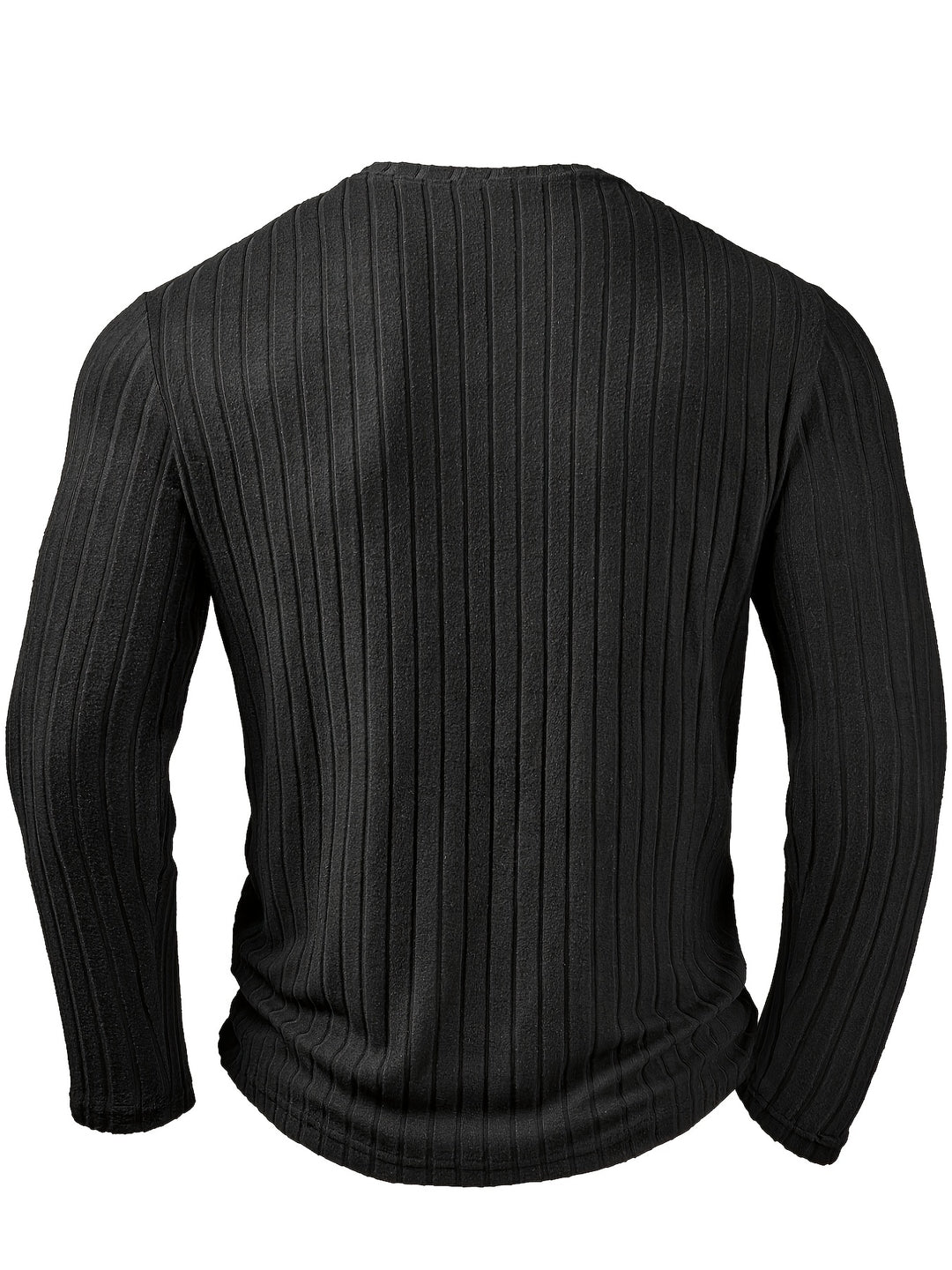 Xavier | Ribbed V-Neck Long Sleeve Top
