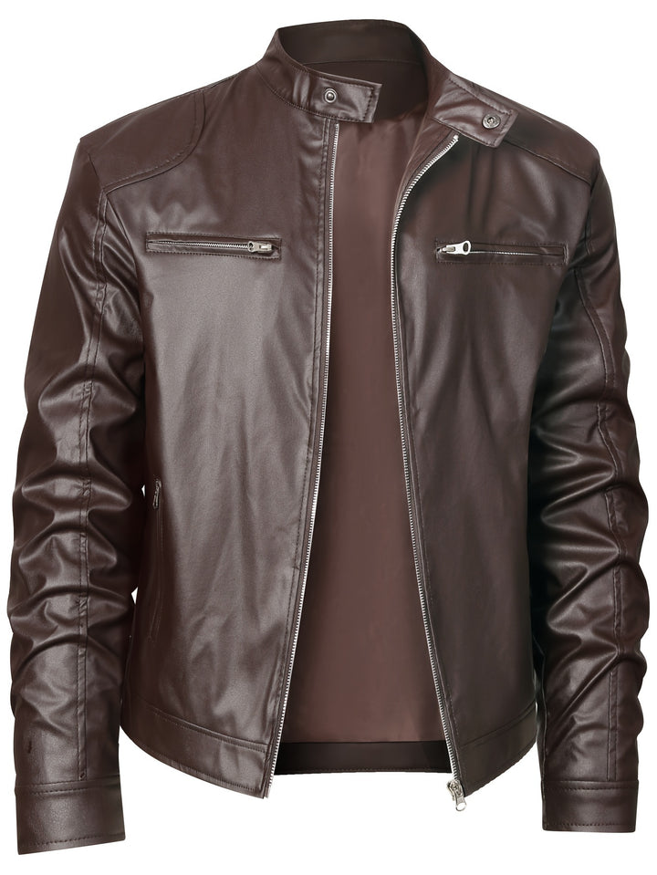 Roman | Stand-Collar Moto Jacket