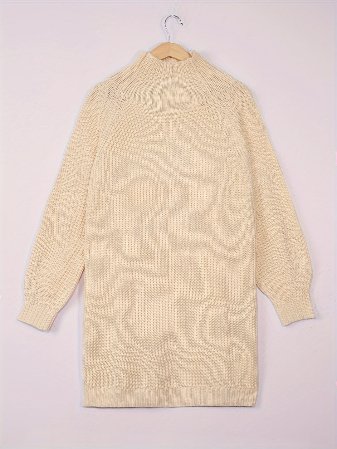 Iris | Relaxed Half-Turtleneck Sweater Dress