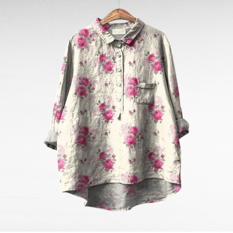 Leslie | Stylish Multicolor Floral Blouse