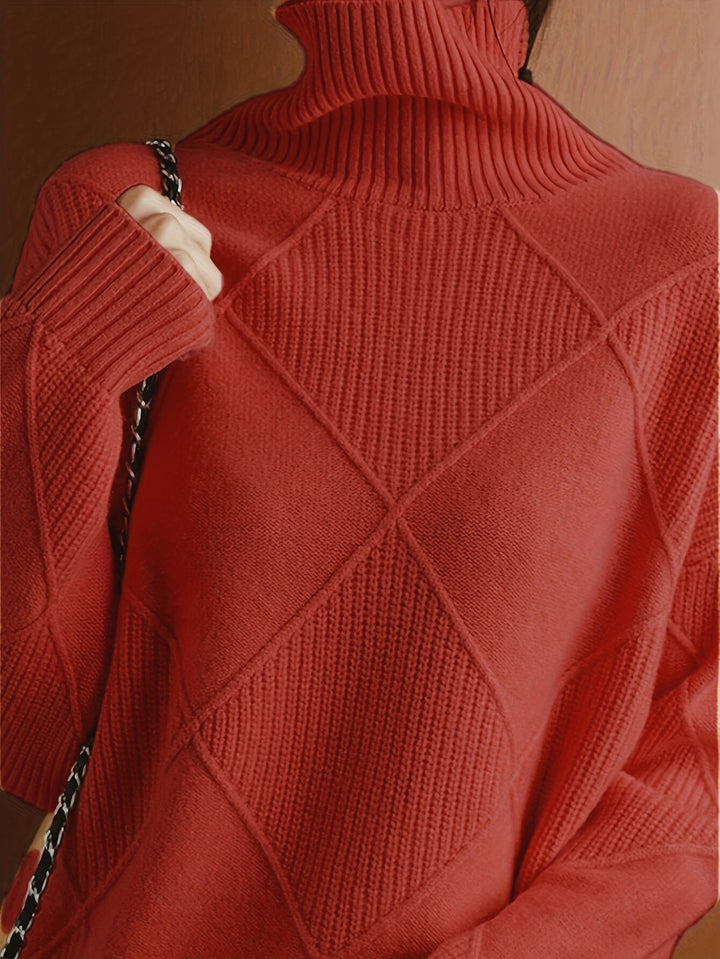 Maeve | Textured Turtleneck Sweater