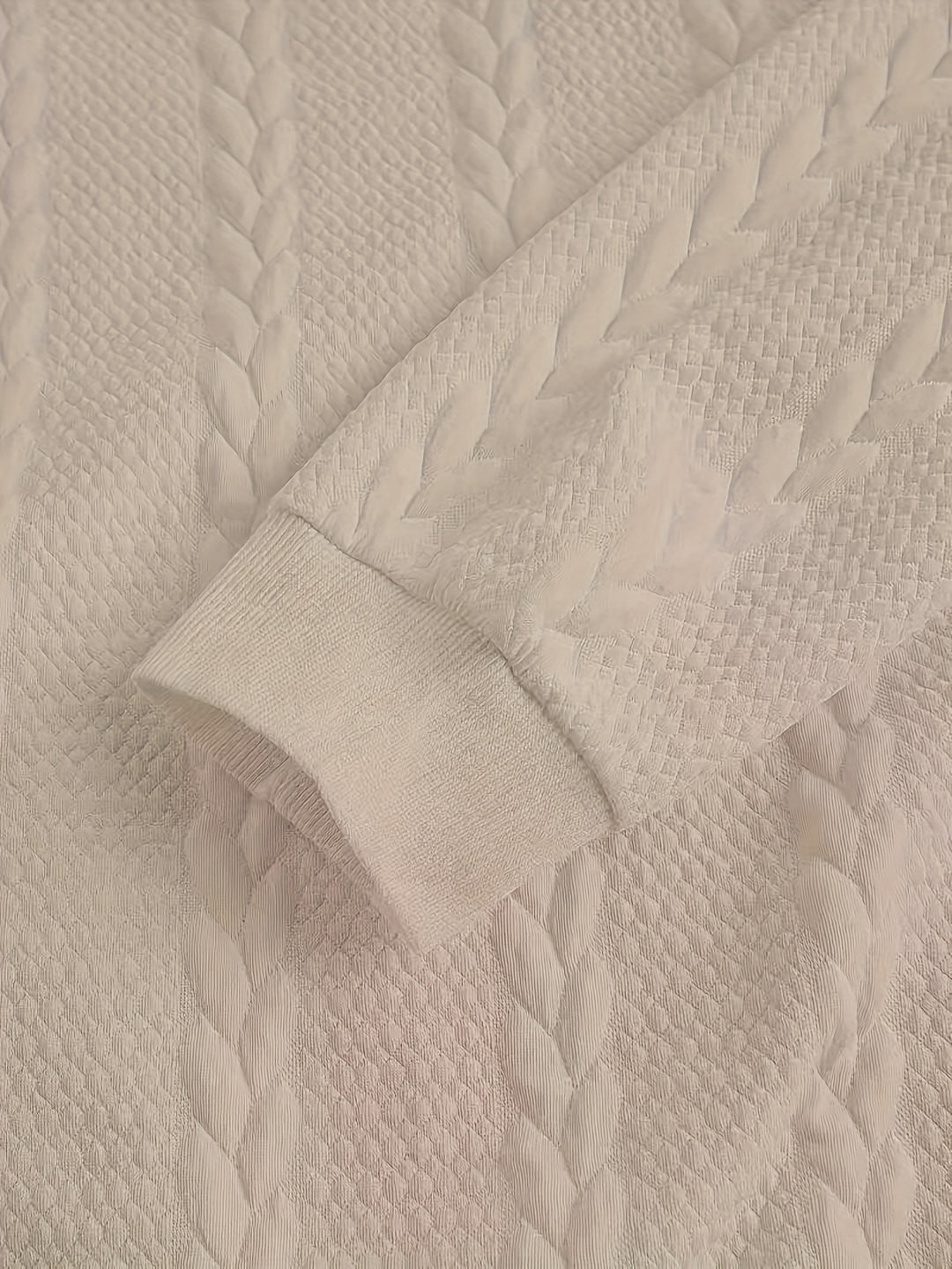 Merritt | Textured High-Neck Sweatshirt
