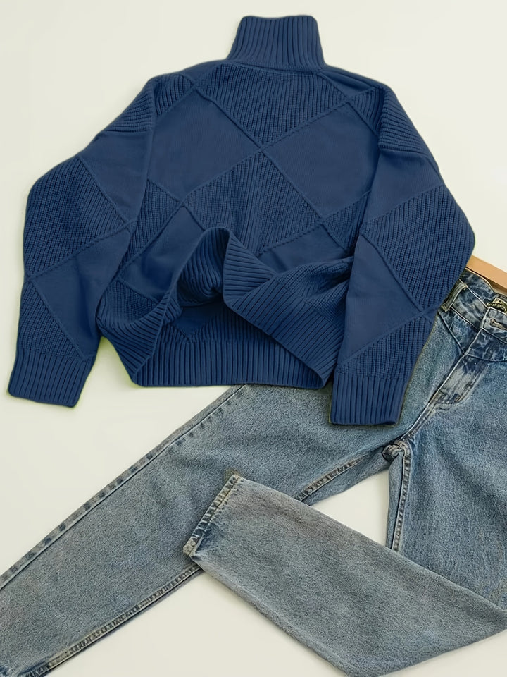 Maeve | Textured Turtleneck Sweater
