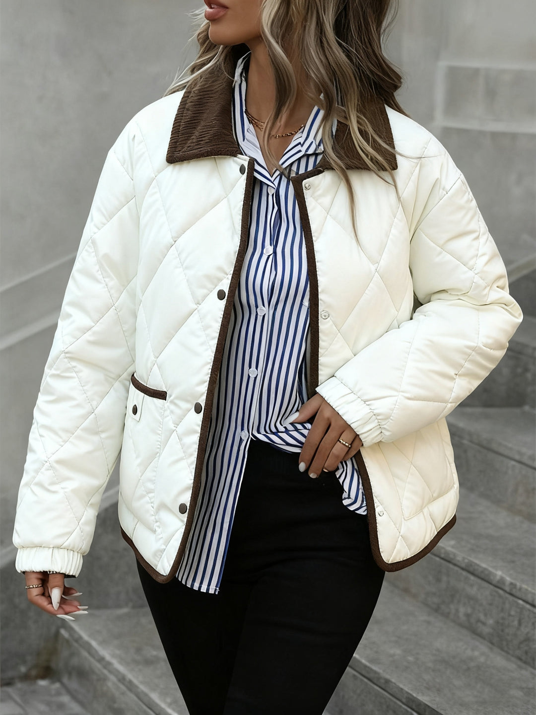 Imogen | Diamond-Quilted Padded Jacket
