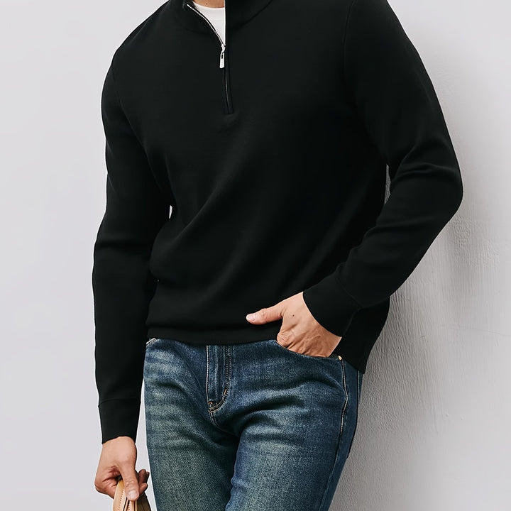 Nathaniel | Refined Quarter-Zip Sweater