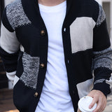 Vincent | Color-Blocked Button-Up Cardigan