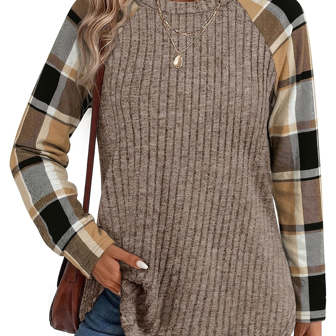 Denise | Relaxed Color-Block Long-Sleeve Top