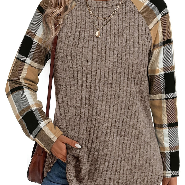 Denise | Relaxed Color-Block Long-Sleeve Top