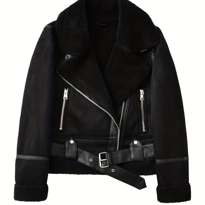 Clara | Belted Aviator Jacket