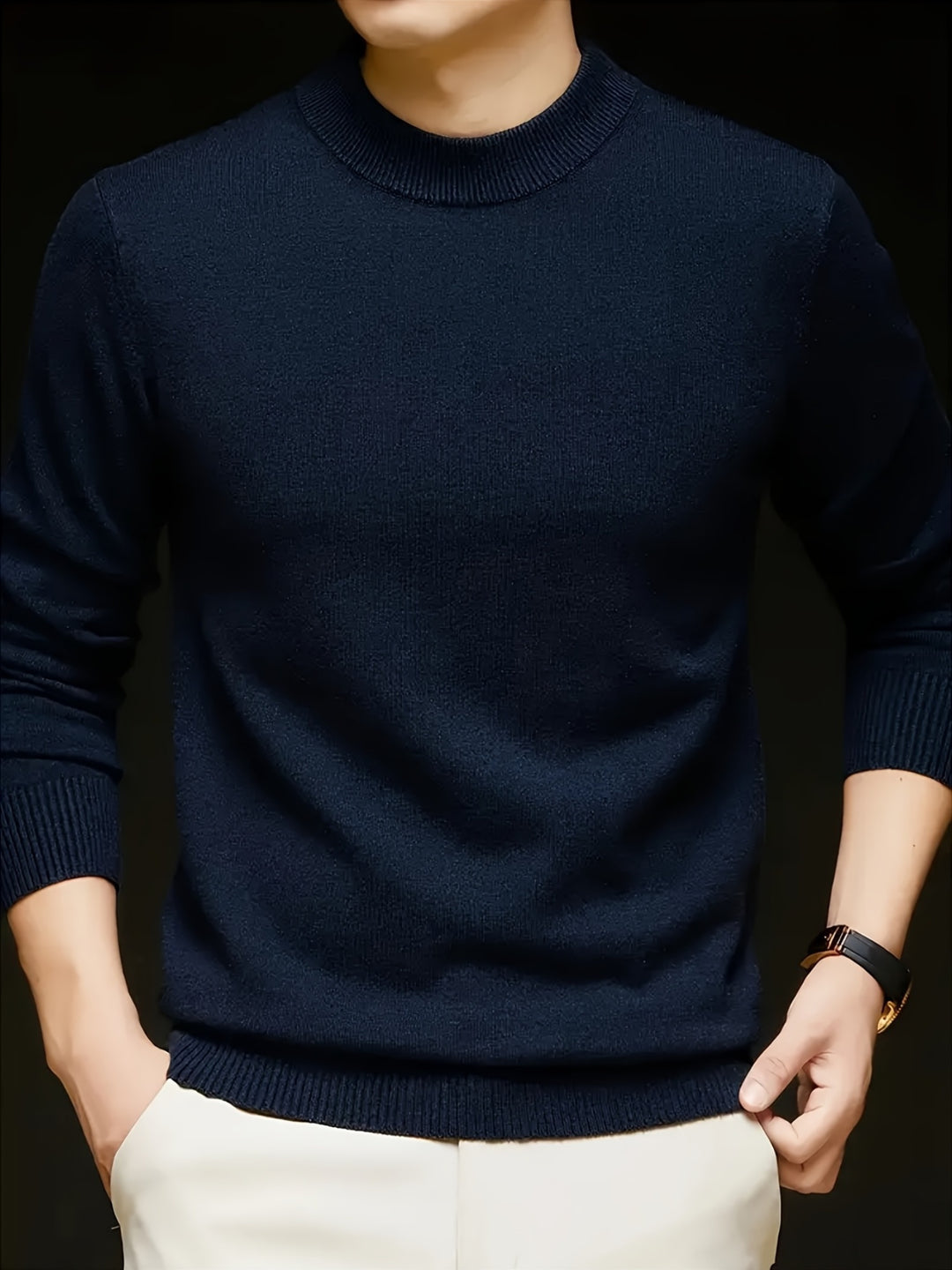 Jonah | Mock Neck Knit Sweater