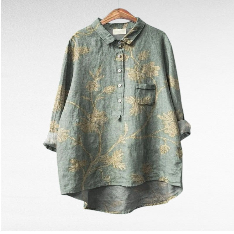 Leslie | Stylish Multicolor Floral Blouse