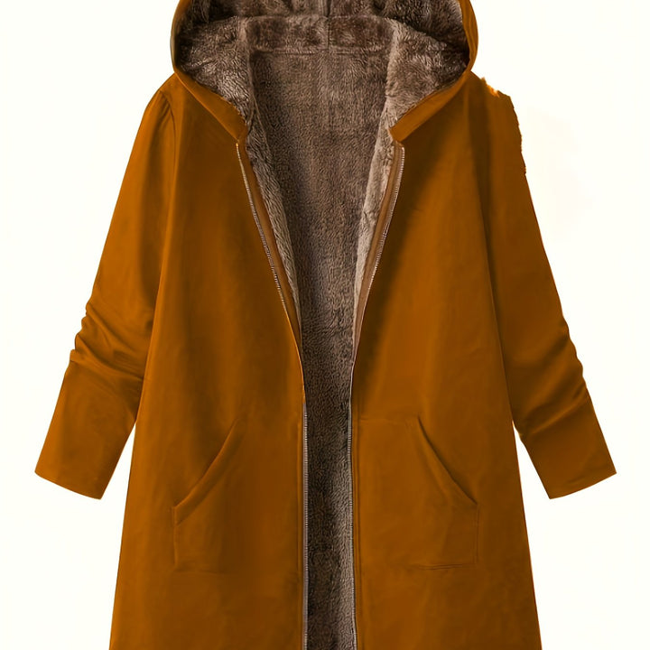 Lorna | Cozy Hooded Longline Coat