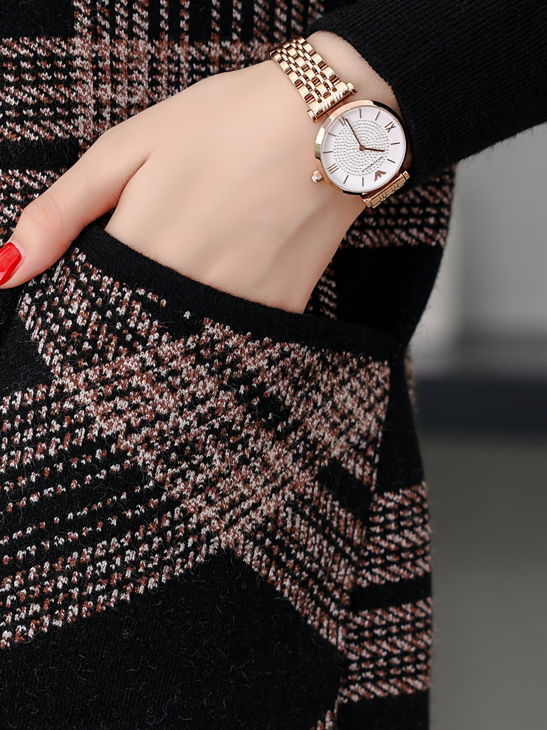 Rosanna | Hooded Checked Zip Jacket