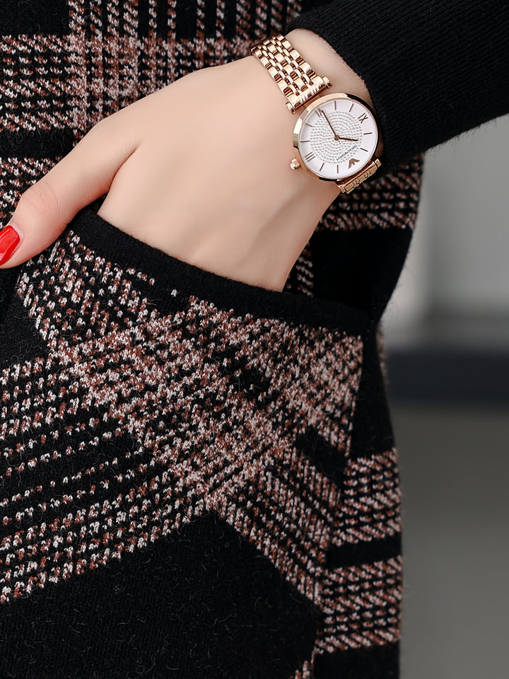 Rosanna | Hooded Checked Zip Jacket
