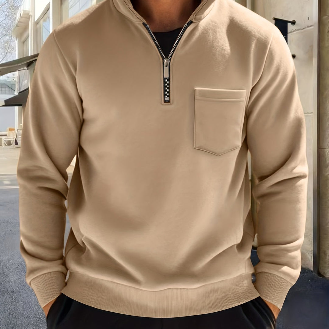 Calvin | Refined Half-Zip Pullover
